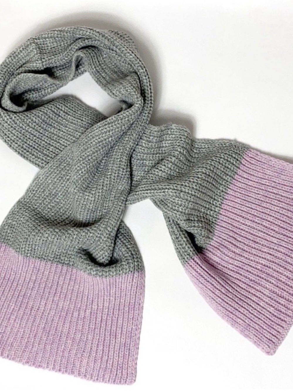 GAP Knit Chunky Colorblock Scarf
